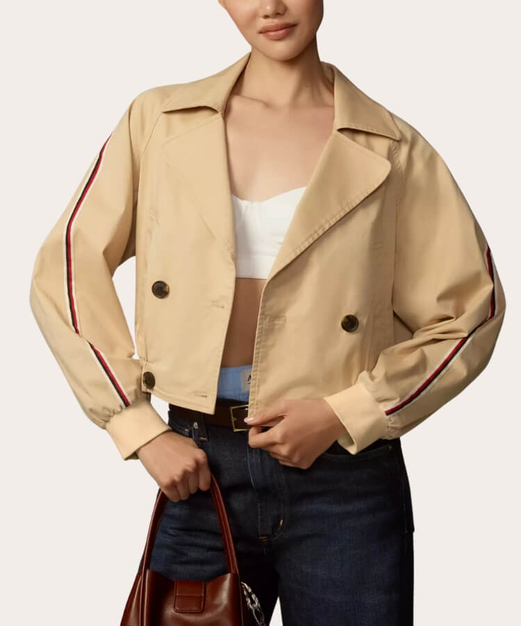cropped trench coats